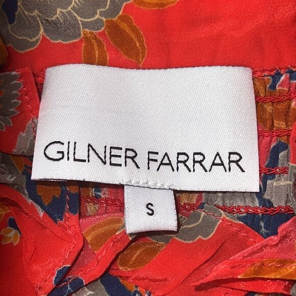 New GILNER FARRAR Sienna Blouse in Paradise Red Small - Picture 12 of 14